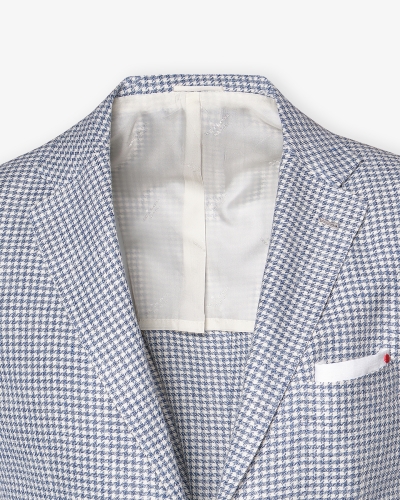 Kiton - Jacket linen silk cotton - Light blue