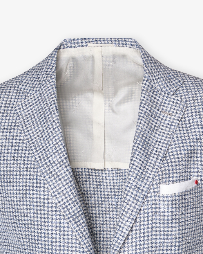KITON Kiton - Jacket linen silk cotton - Light blue