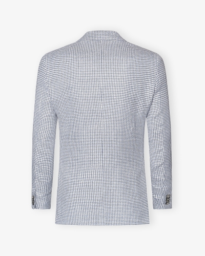 Kiton - Jacket linen silk cotton - Light blue