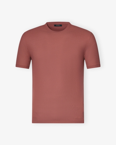 Zanone - T-shirt ice cotton - Terracotta