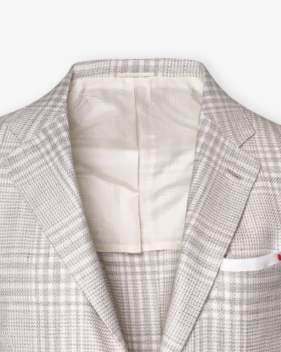 Kiton - Jacket wool cashmere silk linen - Grey