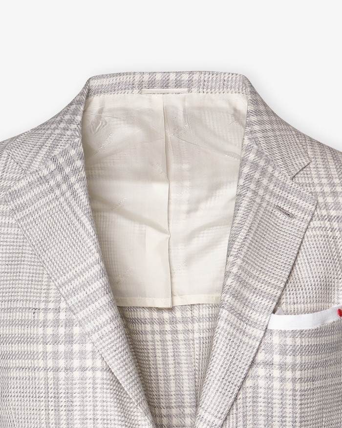 KITON Kiton - Jacket wool cashmere silk linen - Grey