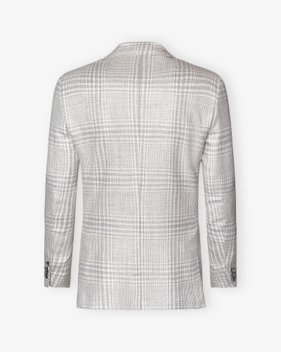 Kiton - Jacket wool cashmere silk linen - Grey