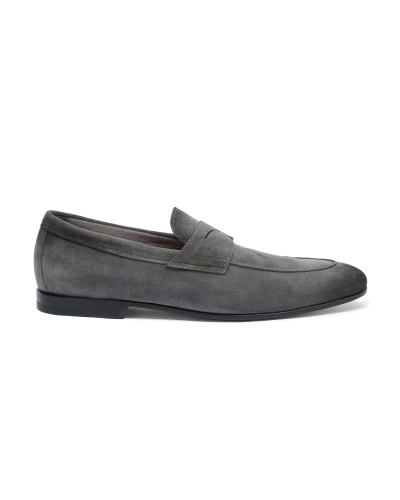 Santoni - Suede loafer Goodyear - Carlos - Grey