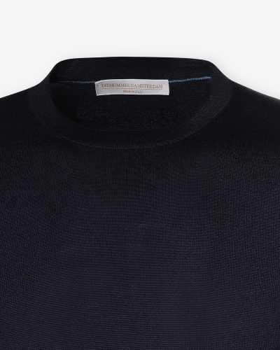 LHDA - Round neck cashmere silk - Navy