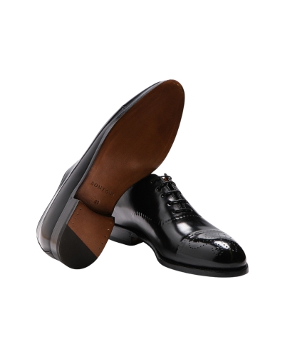Bontoni - Oxford reversed stiched - Black