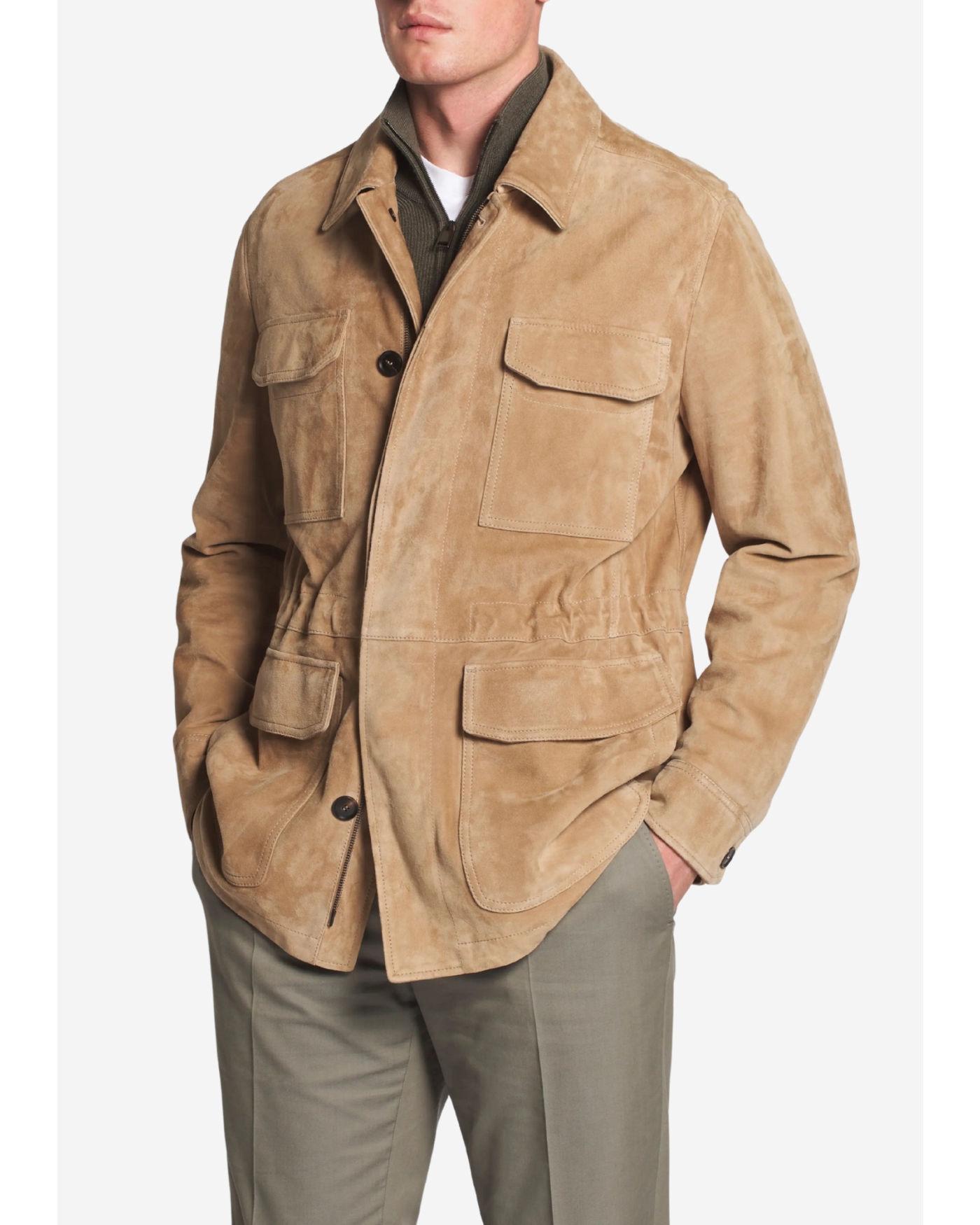 Brioni - Sahariana jacket - Lambskin - Taupe