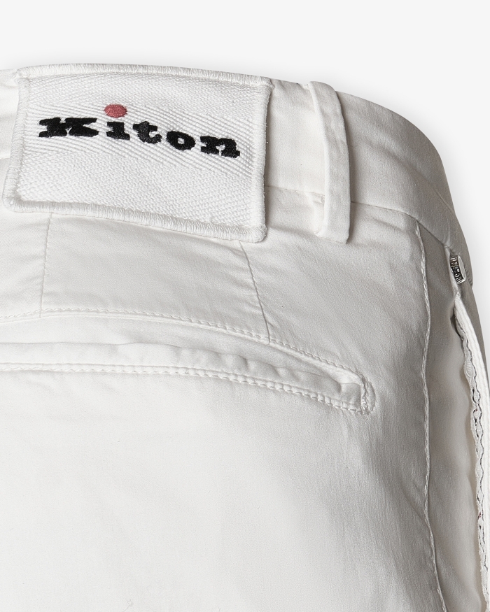 KITON Trousers cotton - White