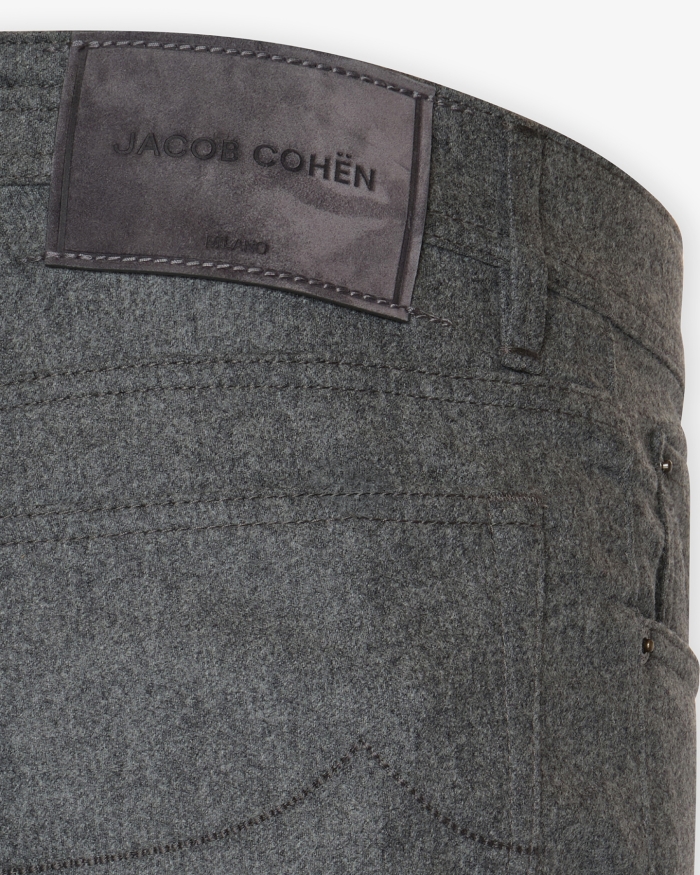 JACOB COHËN JC - Bard 5-pocket - Flannel - Grey