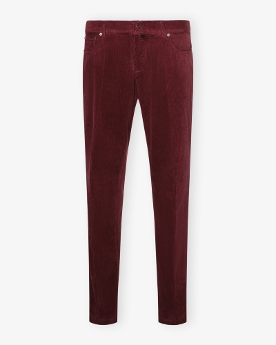 Kiton - Trousers corduroy - Bordeaux