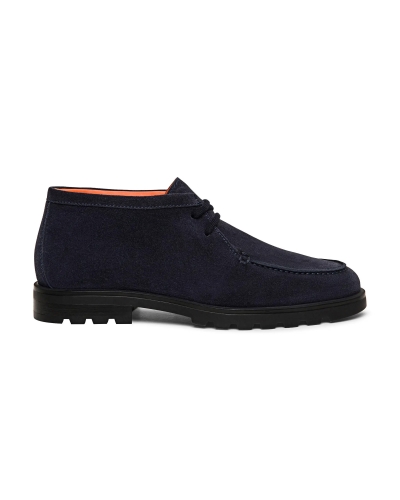 Santoni - Suede desert boot - Navy