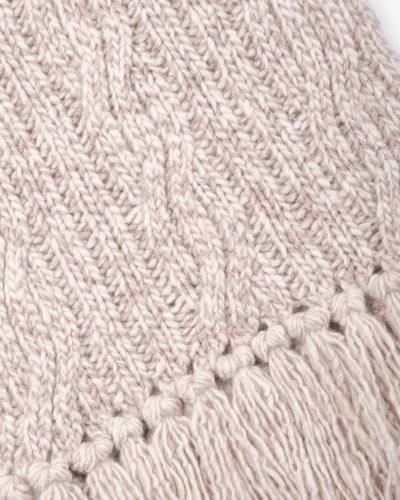 Fedeli - Scarf cashmere - Greige melange