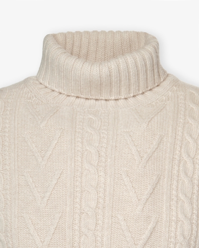 Fedeli - Turtleneck wool cashmere - Offwhite