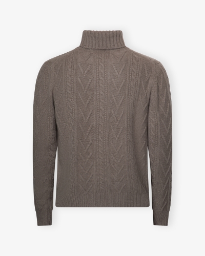 Fedeli - Turtleneck wool cashmere - Greige