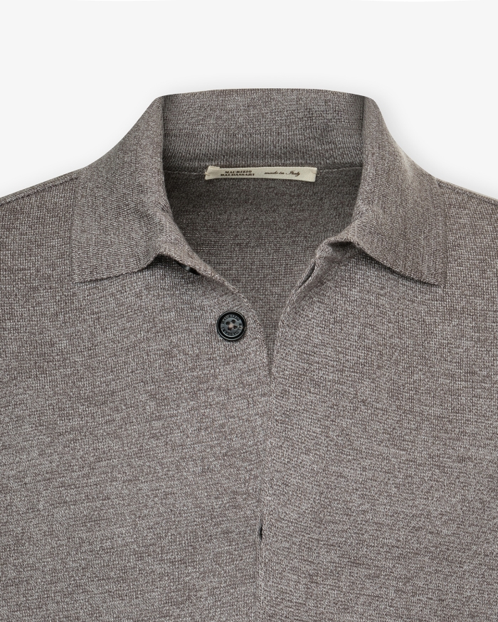 MAURIZIO BALDASSARI Maurizio Baldassari - Virgin wool vest hidden button - Greige