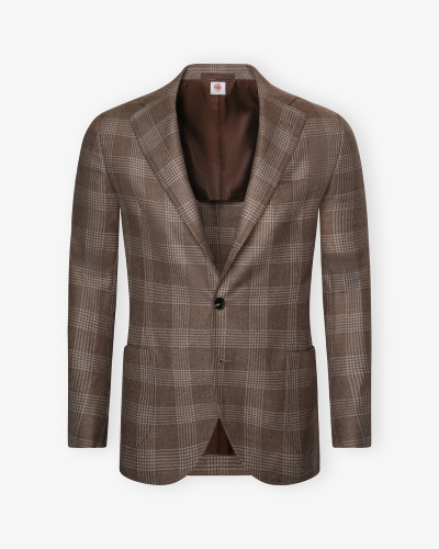 Borrelli Napoli - Jacket wool silk - Brown