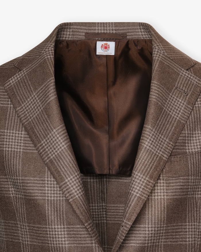 BORRELLI NAPOLI Borrelli Napoli - Jacket wool silk - Brown