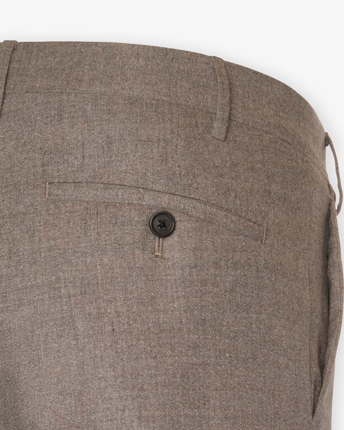 CORNELIANI Corneliani - Trousers flannel - Greige