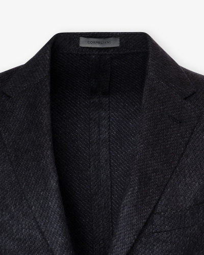 Corneliani - Whisper jacket silk cashmere - Navy melange