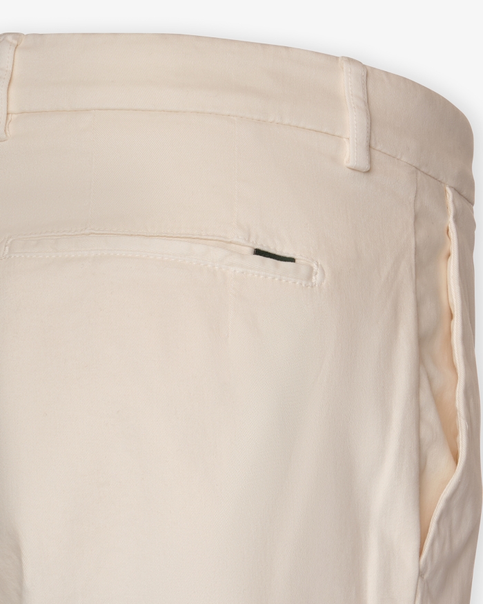 BERWICH Berwich - Trousers cotton stretch - Cream white