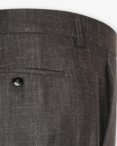 Berwich x Fratelli - Trousers wool silk - Dark grey