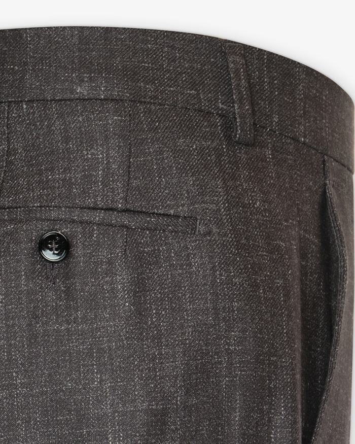 BERWICH Berwich x Fratelli - Trousers wool silk - Dark grey