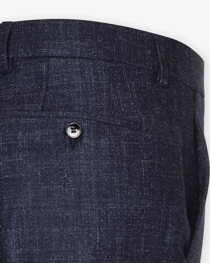 BERWICH Berwich x Fratelli - Trousers wool silk - Navy