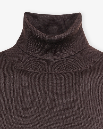 LHDA - Turtleneck virgin wool - Brown