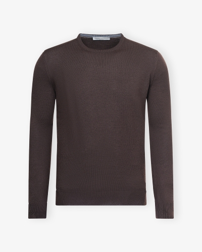LHDA - Round neck virgin wool - Brown