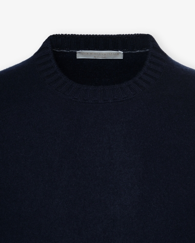 LHDA - Round crewneck cashmere - Navy
