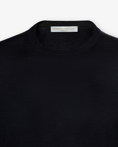 LHDA - Round neck wool and silk - Navy