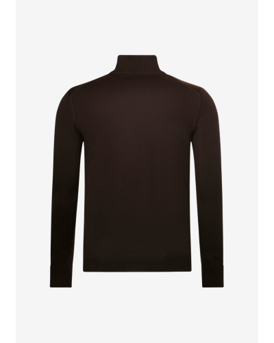 LHDA - Half zip virgin wool - Brown