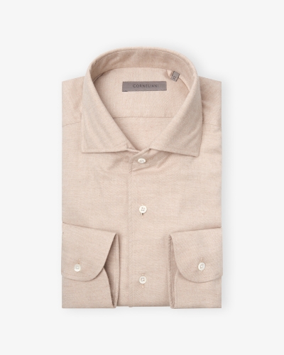Corneliani - Shirt flannel - Taupe