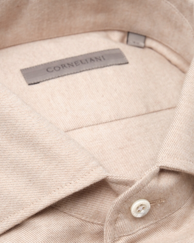 Corneliani - Shirt flannel - Taupe