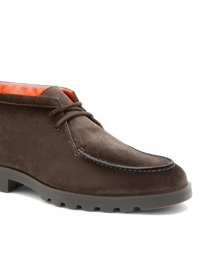 SANTONI Santoni - Suede desert boot - Brown