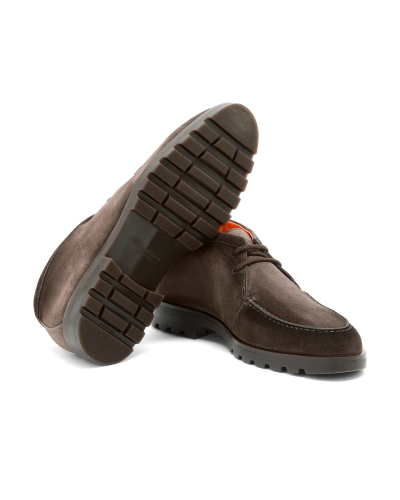 Santoni - Suede desert boot - Brown