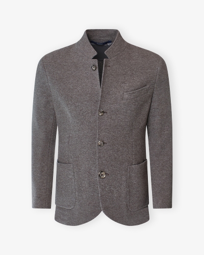 Fedeli - Jacket cashmere - Dark greige