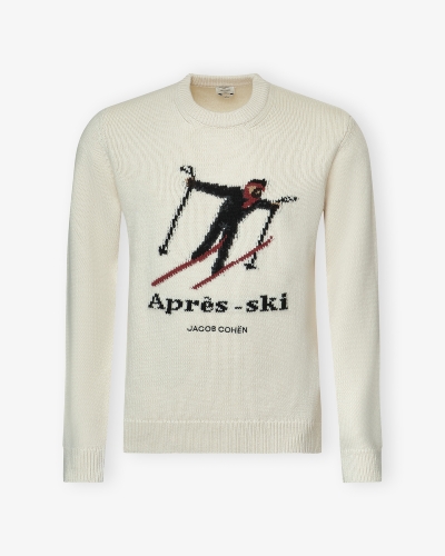 JC - Après-ski - Round neck wool cashmere - Offwhite