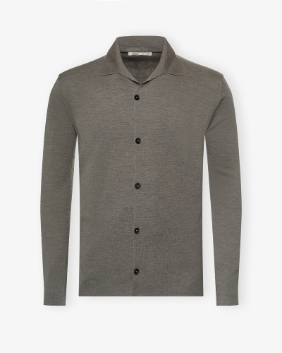 Maurizio Baldassari - Virgin wool knitted vest - Greige