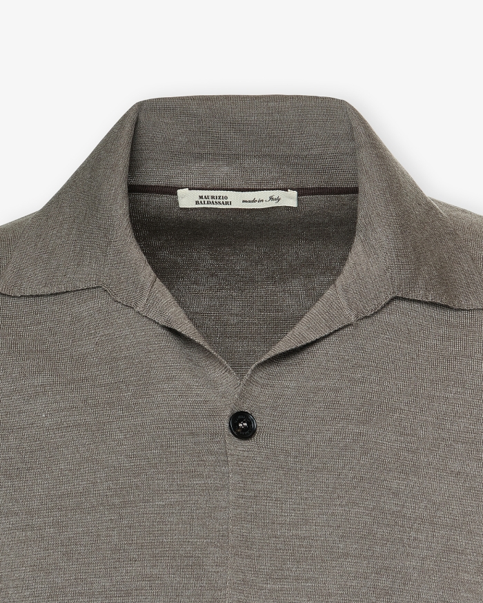 MAURIZIO BALDASSARI Maurizio Baldassari - Virgin wool knitted vest - Greige