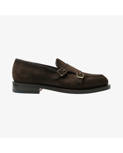 Santoni - Calf suede loafer - Goodyear - Brown