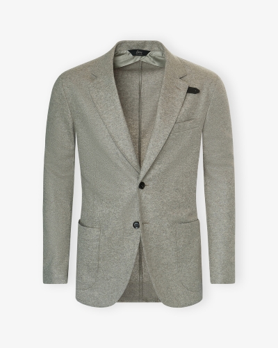Brioni - Jersey blazer - Cashmere - Greige