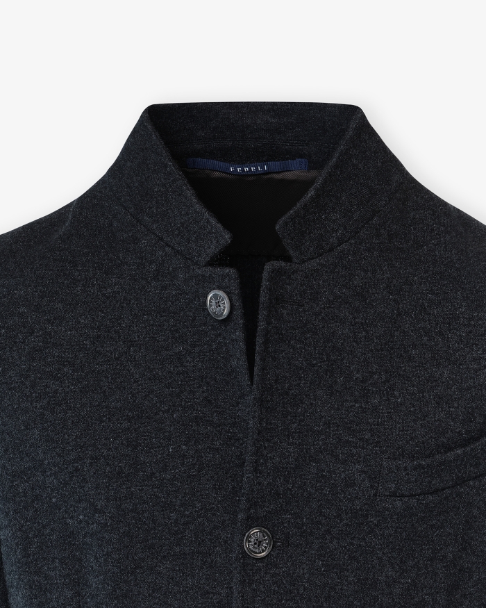 FEDELI Fedeli - Jacket cashmere - Dark grey