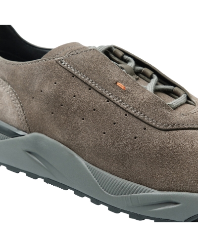 Santoni - Sneaker calf suede - Greige