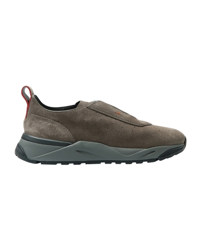 Santoni - Sneaker calf suede - Greige