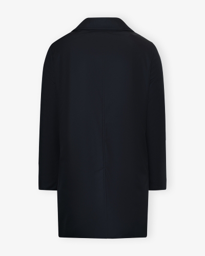 MooRER - Padded overcoat with silk - Navy