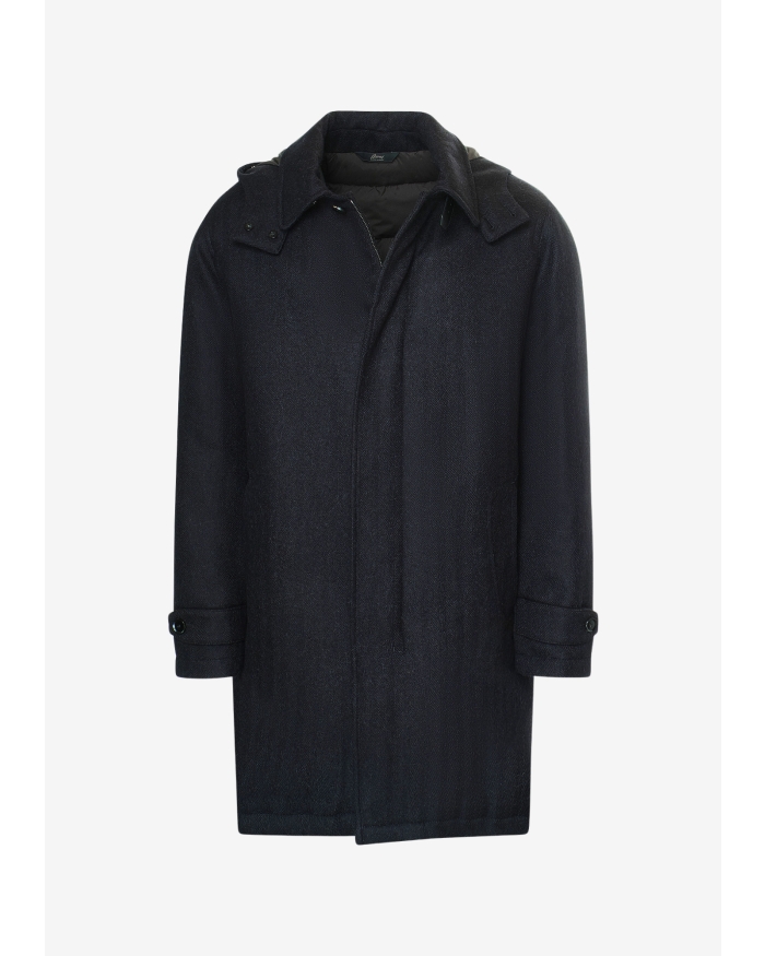 BRIONI Brioni - Padded coat alpaca wool - Navy