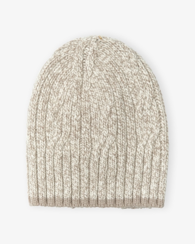 Beanie - Cashmere - Greige melange