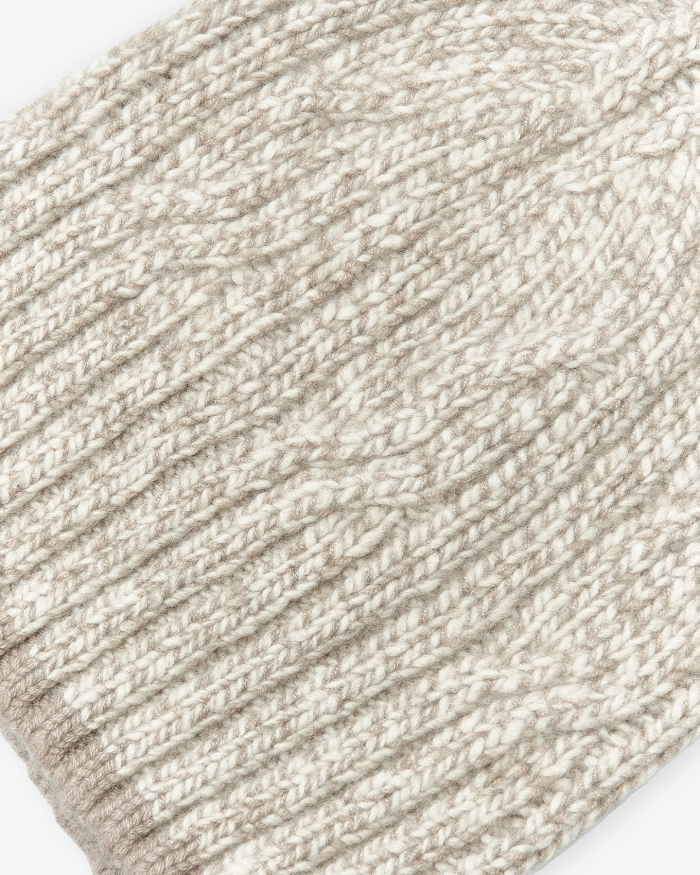 FEDELI Beanie - Cashmere - Greige melange