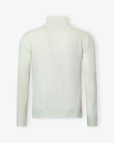 JC - Sweater full zip - Wool cashmere - Offwhite